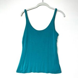 Lucy Love Turquoise Scoop Neck Tank Top Size Medium